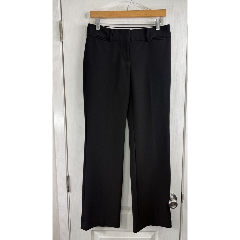 LOFT Marisa Trouser Womens Size 0 Black Dress Pants Straight Leg Career Work
